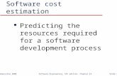 Software Cost Estimation in Software Engineering