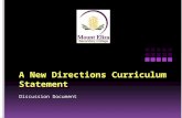 A new directions curriculum statement