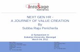 Next Gen HR - A Journey of Value Creation