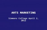 Arts Marketing presented at Simmons College Arts Administration Class