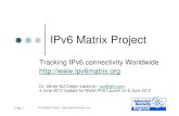 IPv6 Matrix presentation for World IPv6 Launch, June 2012
