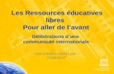 UNESCO "Les Ressources éducatives libres : pour aller de l'avant"