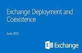 Microsoft Exchange 2013 deployment and coexistence