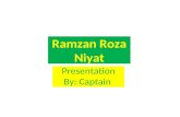 Ramzan Roza Niyat