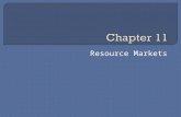 Chapter 11  resource markets