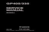 Canon gp405 service manual