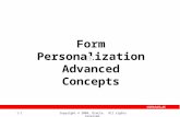 Advanced Level Form Personalization