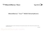 Sprint RIM BlackBerry 9630 User Guide
