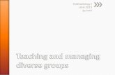 Teaching and managing diverse groups