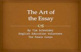 The art of the essay