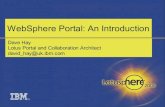 WebSphere Portal Introduction