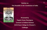Preamble to the Constitution of India by Prema Nagale