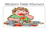 Western Table Manners