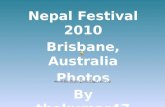 Nepal Festival 2010 in Brisbane, Australia