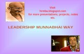 Leadership - the Munnabhai Way Ppt