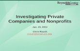 Investigating Private Companies by Chris Roush