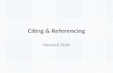 Understanding Citing & referencing harvard style