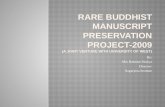 Rare Buddhist Manuscript Preservation Project