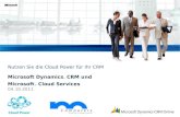 Nutzen Sie die Cloud Power für Ihr Microsoft Dynamics CRM