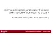 Internationalisation, student voices and the shock doctrine: disrupting business-as-usual