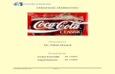 project on Coca Cola in Pakistan