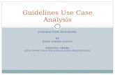 Guidelines Use Case Analysis Interaction Diagrams