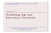 Learning Microsoft Access 2007 - Invoices