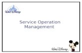 Walt Disney -Service Operation Mgmt