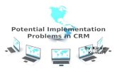 Potential Implementation Problems in CRM