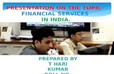 FINANCIAL SERVICES IN INDIA
