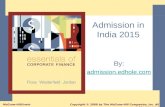 admission in india 2014