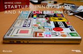 Startups, innovation & micro nationals