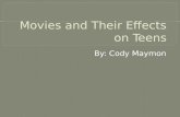 Movies and their effects on teens