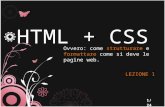HTML + CSS - Lezione 1