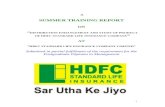 Project on HDFC Standard Life Insurance Company