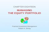 Practical Investment Management by Robert.A.Strong slides ch18