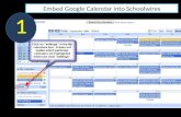 Google Embedding Google Calendar Into Teacher Web Page