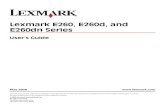 Lexmark E260dn User's Guide (v.2008)