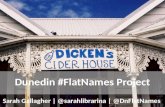 NDF 2013 Dunedin Flat Names Project