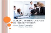 Making introductions in presentation