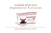 NIHONGO Japanese Lesson
