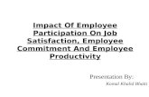 Impact of Employee Participation on Job Satisfaction,