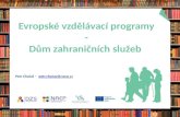 Evropské vzdělávací programy - Dům zahraničních služeb