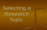 Research topic analysis