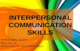 Interpersonal Communication Skills Ppt
