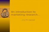 TV Channel Research - An Understanding