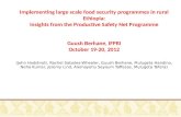 Implementing large scale food security programmes in rural ethiopia insights from the productive safety net programme