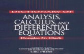 Dictionary of Analysis, Calculus, & Differential Equations