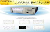 Optical Complex Spectrum Analyzer AP244XB - APEX Technologies