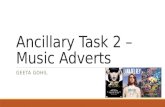 Ancillary task 2 – Music Adverts